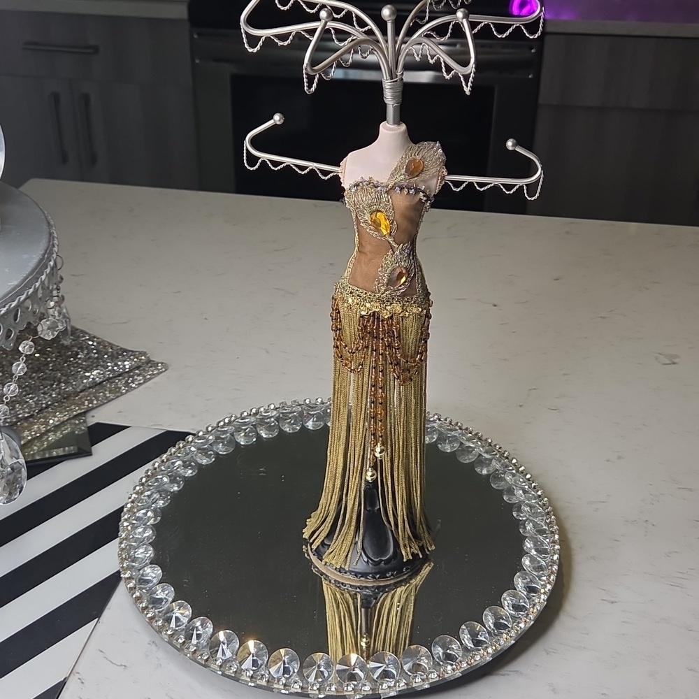 Jewelry Holder with Beaded Fringe Dress - Picture 5 of 6